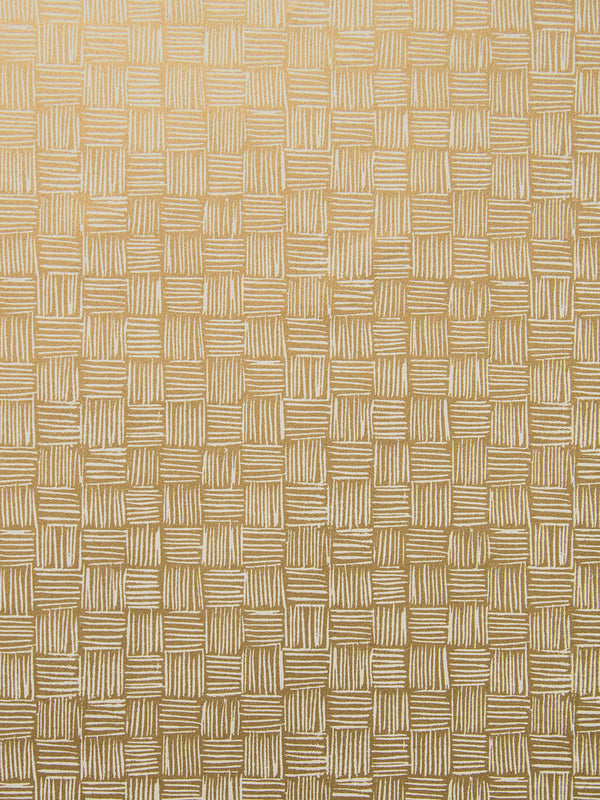 Woven Wallpaper in Gold