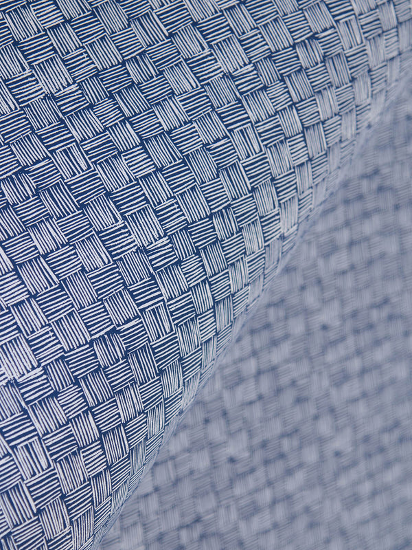 Woven Wallpaper in Sailor