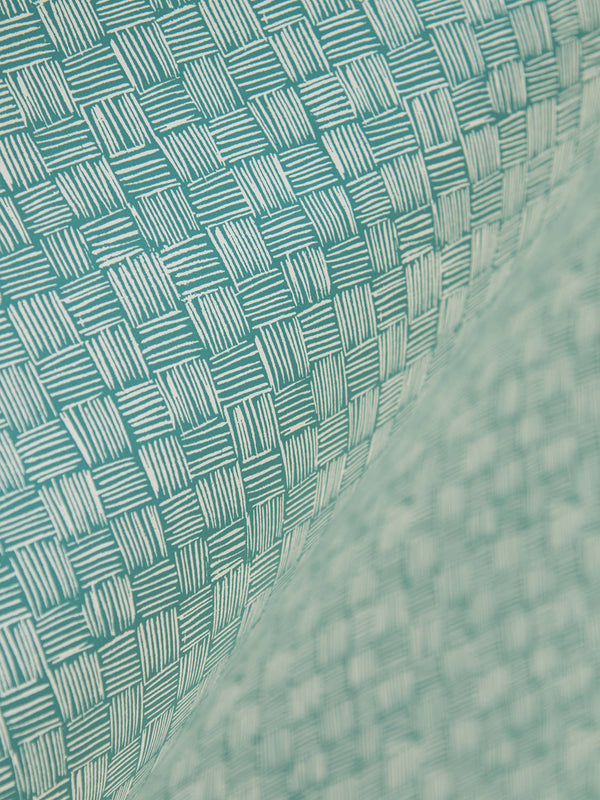 Woven Wallpaper in Viridian