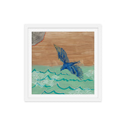 Ocean Bluebird Art Print